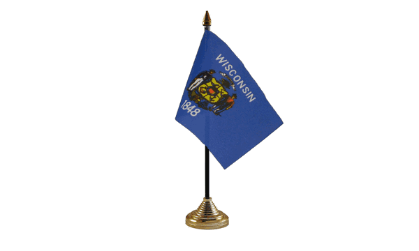 Wisconsin Table Flags